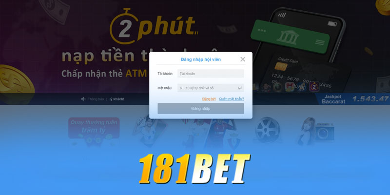 Các trò chơi đa dạng hiện có tại 181bet